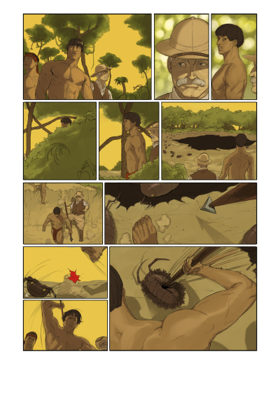Graphic novel drawn by Ravensbourne Character Design student